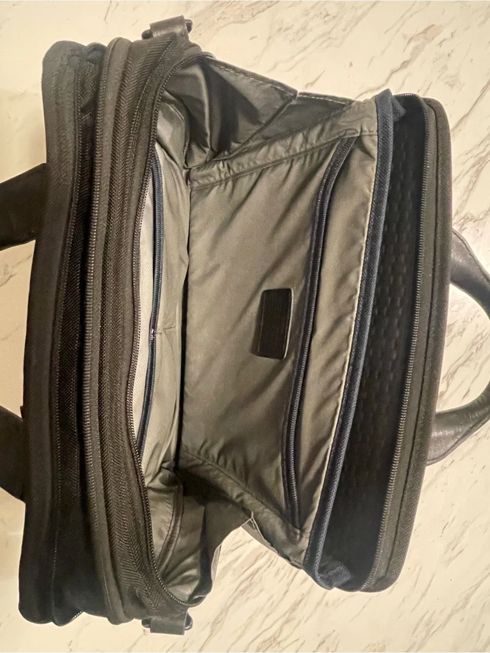 Tumi Black Laptop Briefcase with Detachable Shoulder Strap